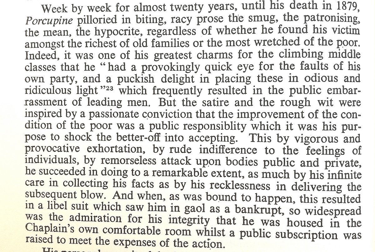 The Porcupine spent a lot of time satirising philanthropy & the middle/upper classes of Liverpool. Margaret Simey talks about it a fair bit in her magisterial history of philanthropy in C19th Liverpoo, outlining its role in the philanthropic landscape as follows: 3/