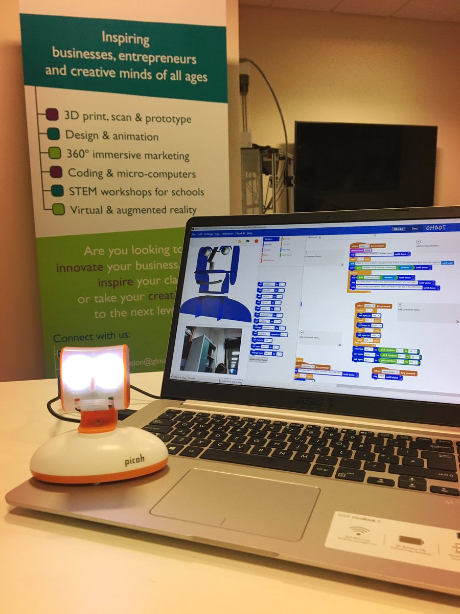 ilabnetwork's tweet photo. Today we got to meet the very cute, and very clever #picoh. We can’t wait to set up the lab’s new #robotics #personalassistant.
#AI #programminglife #getinnovating @gloslibs https://t.co/T8Q8vjXF94