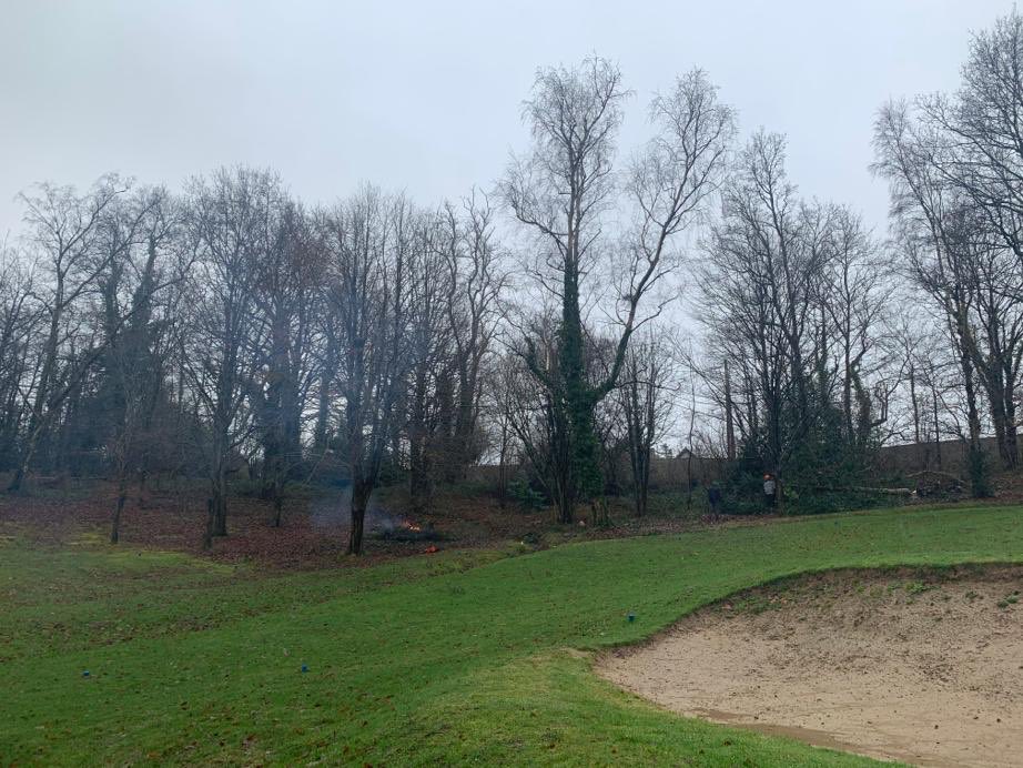 c_holty's tweet photo. Bit of tree management today down on the 4th hole here at Holtye G.C soaked to bone can’t wait for a bath 🛁 great work lads 👍 https://t.co/amKn3WgEYO