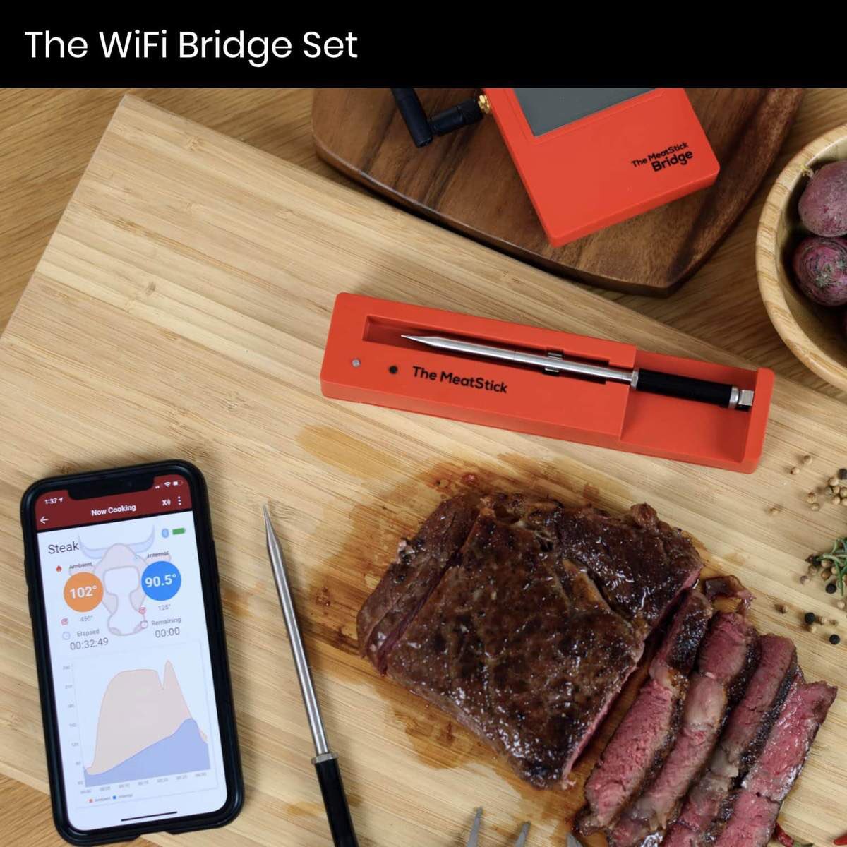 StoreBbq's tweet photo. The perfect BBQ accessory the @themeatstickuk . Wireless food thermometer so no more guess work. https://t.co/abhxOETFds https://t.co/PPrGP4kgS7