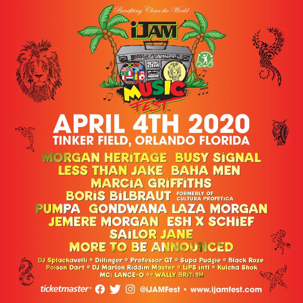 🚨🚨🚨ORLANDO! So excited to perform at iJAM Music Festival on April 4th! Follow @ijamfest! Tickets available now! 👉🏾 bit.ly/ijamfest . #iJamFest #morganheritage