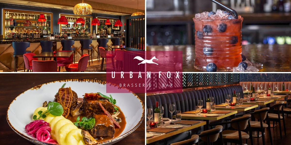 Win lunch for 4 in Urban Fox Brasserie &amp; Bar :  a fresh and contemporary dining experience combined with the highest quality produce, reasonable prices and attentive staff - sandyford.com/competition.as…