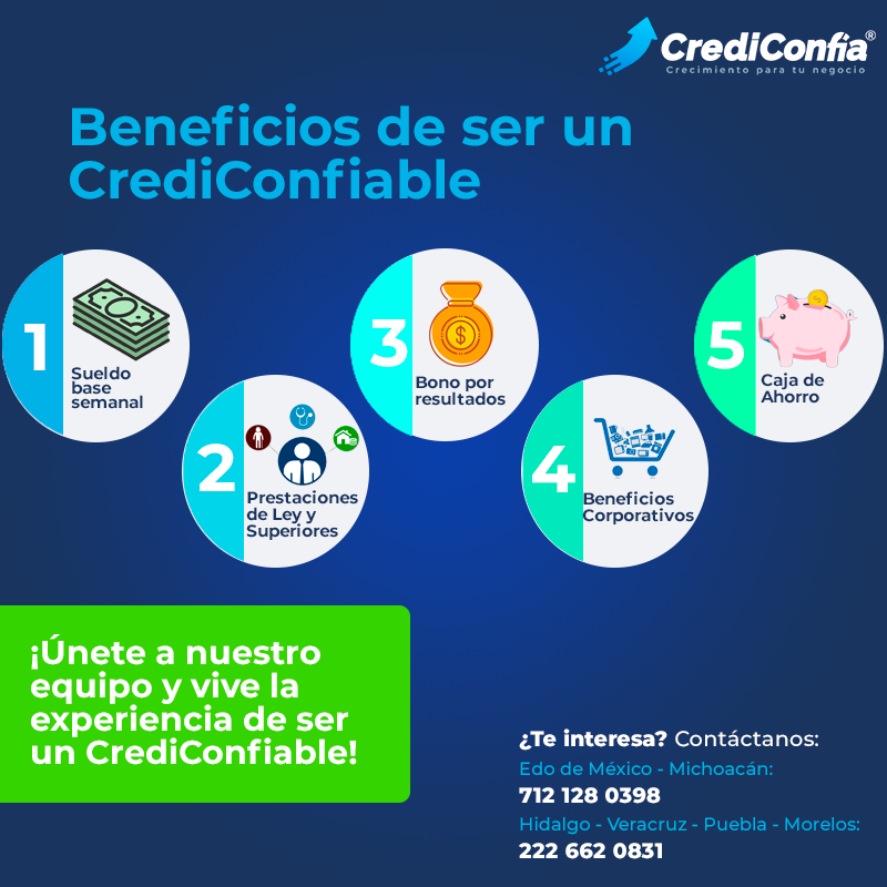 Crediconfia's tweet photo. ¡Únete a nuestro equipo y disfruta de los beneficios de ser un CrediConfiable!
Consulta nuestras vacantes en: https://t.co/efH6oat0Wy https://t.co/560zUTtxQD
