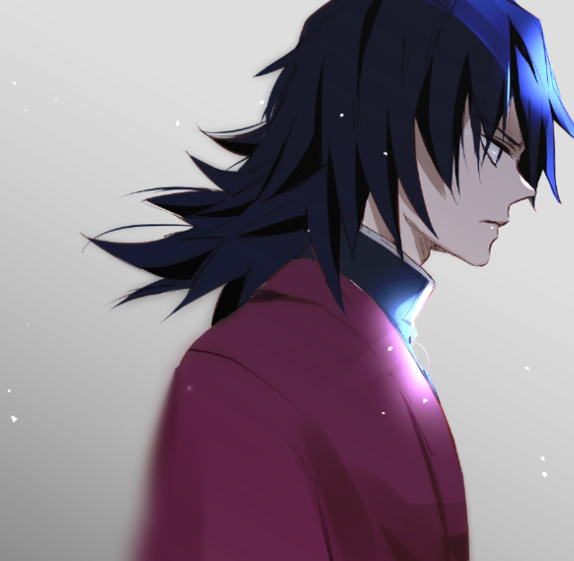 𝔸𝕤𝕙さんがTwitterに投稿した冨岡義勇(鬼滅の刃)のイラスト。