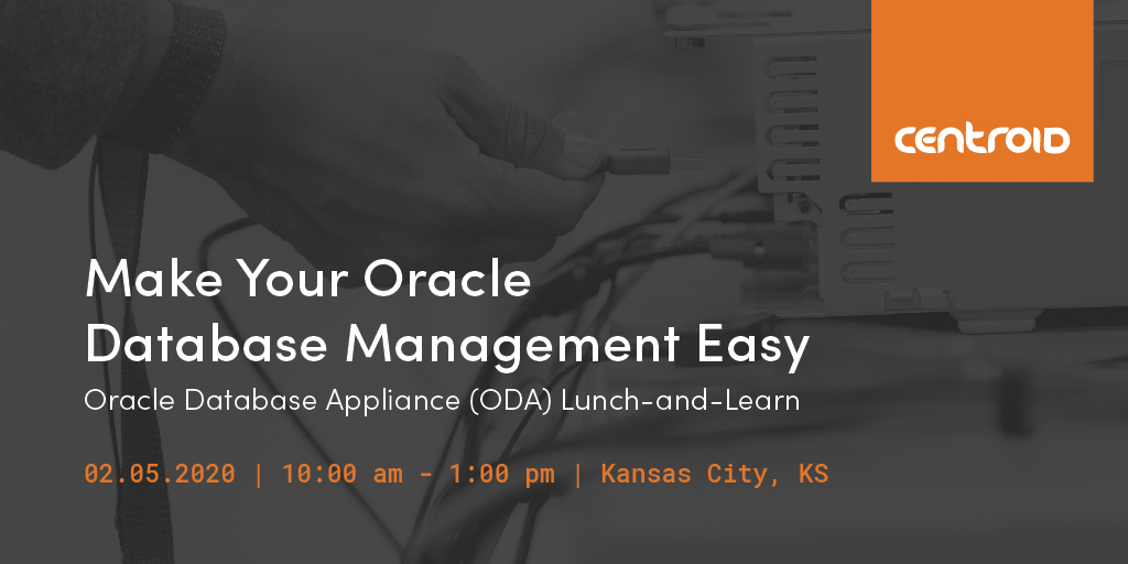 future_proofing's tweet image. Oracle Database Appliance (#ODA) can help you save money, increase performance, and optimize your infrastructure. Learn how to make your #OracleDatabaseManagement easy at our lunch and learn in #KansasCity on February 5th! ed.gr/b34m2