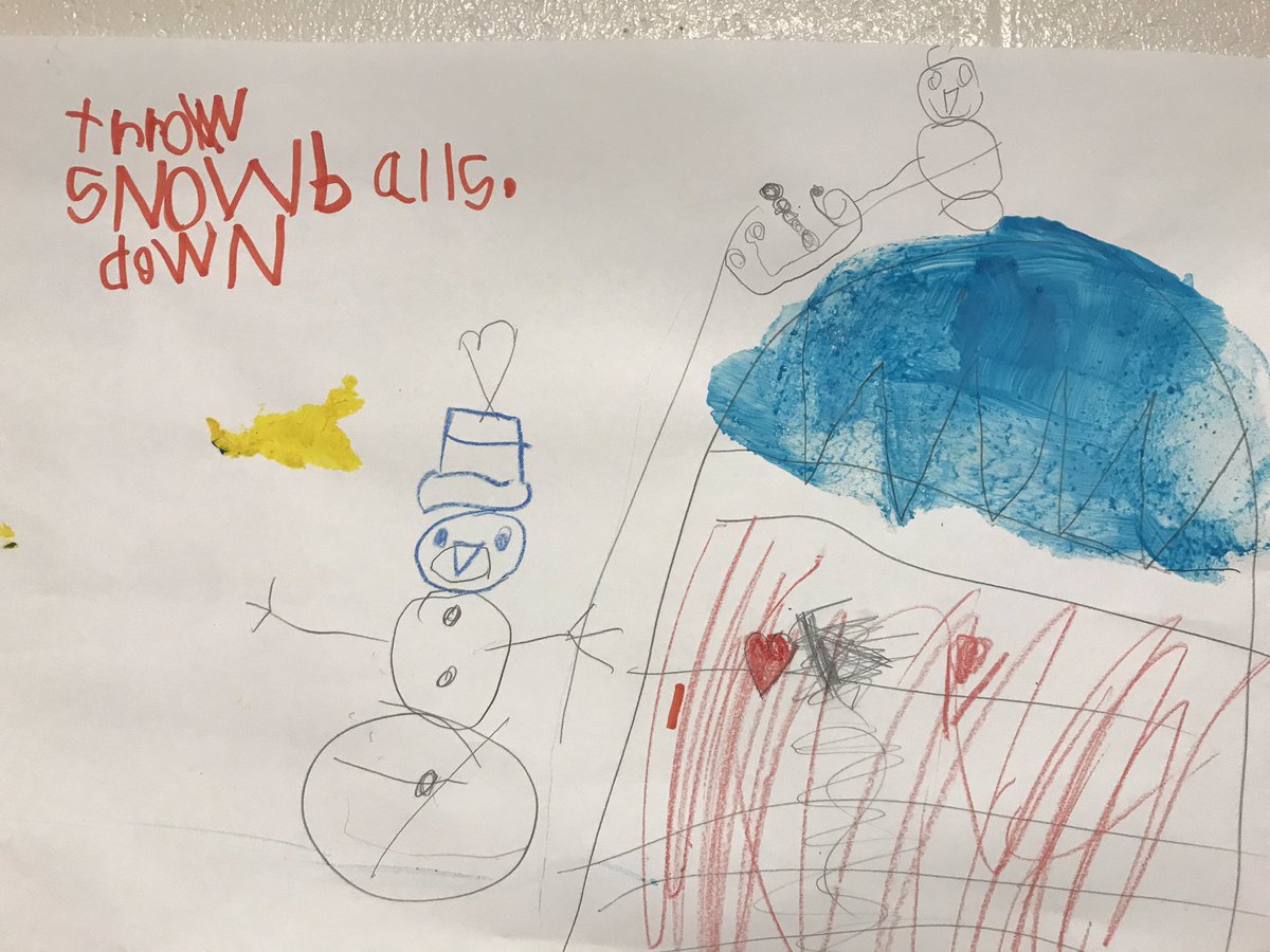 msmaki105's tweet photo. Inspired by our read aloud, “Snowmen at Night”. Our students brainstormed what they thought snowmen got up too when day turned to night. #WinterInquiry #FDK https://t.co/8ssUCJwk3i