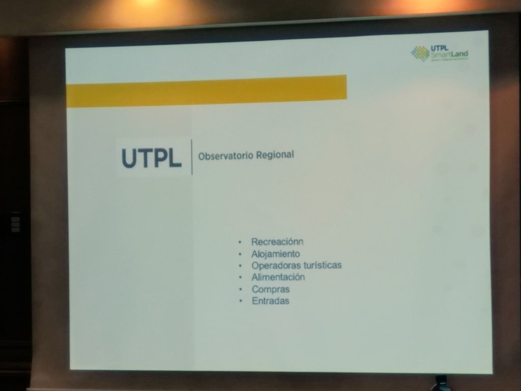 mintur_zonal7's tweet photo. El observatorio cultural, observatorio turístico, observatorio de economía y #SmartLand de la @utpl mediante indicadores clave y software desarrollado emiten información estadística clave para el análisis del #FestivalIn y #FestivalOff. https://t.co/W8RKrUg1wW