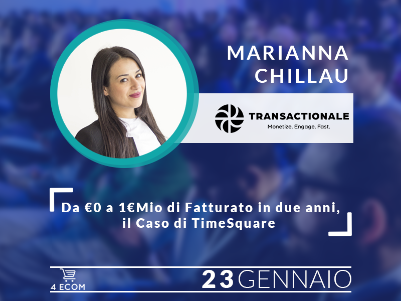 4eCom_'s tweet photo. "Da โฌ0 a โฌ1Mio di Fatturato in due anni, il Caso di TimeSquare"
Ce ne parlano Marianna Chillau, CEO & Founder di @Transactionale_ & Raoul Cuppone, eCommerce Manager di Syfer.
Per info:
โก๏ธ https://t.co/zgjKCntvrg
Per i biglietti:
โก๏ธhttps://t.co/jaojQh0N34
#4eCom https://t.co/JNZ6kfTWQH