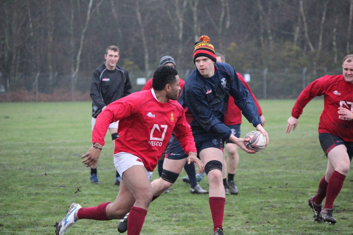 sapperrugby's tweet photo. Wet &amp; Windy as the #Sappers complete their training session this afternoon ready to take on the #Gunners tomorrow! @HESCOGroup @armyrugbyunion @Proud_Sappers @ArmySportsLTRY @ArmySportASCB https://t.co/JmlDtZmtIb