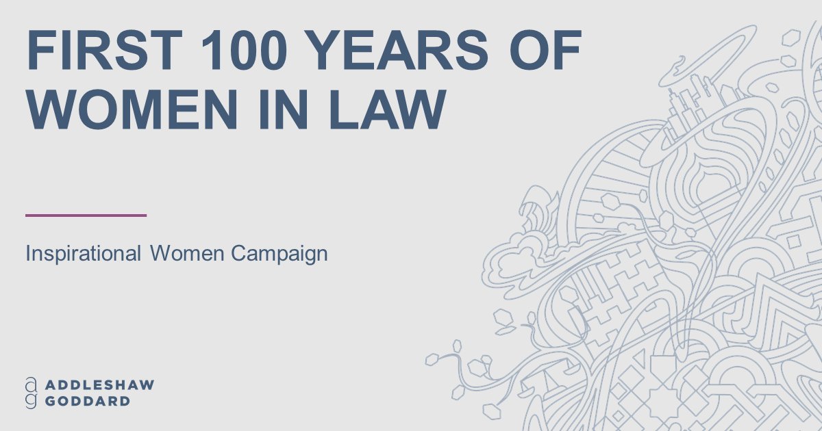 Celebrating ‘First 100 Years of Women in Law’

Today we are delighted to be holding a celebratory event at our London office, in recognition of inspirational female talent, lawyers and non-lawyers, past and present from across all areas and locations of our business...