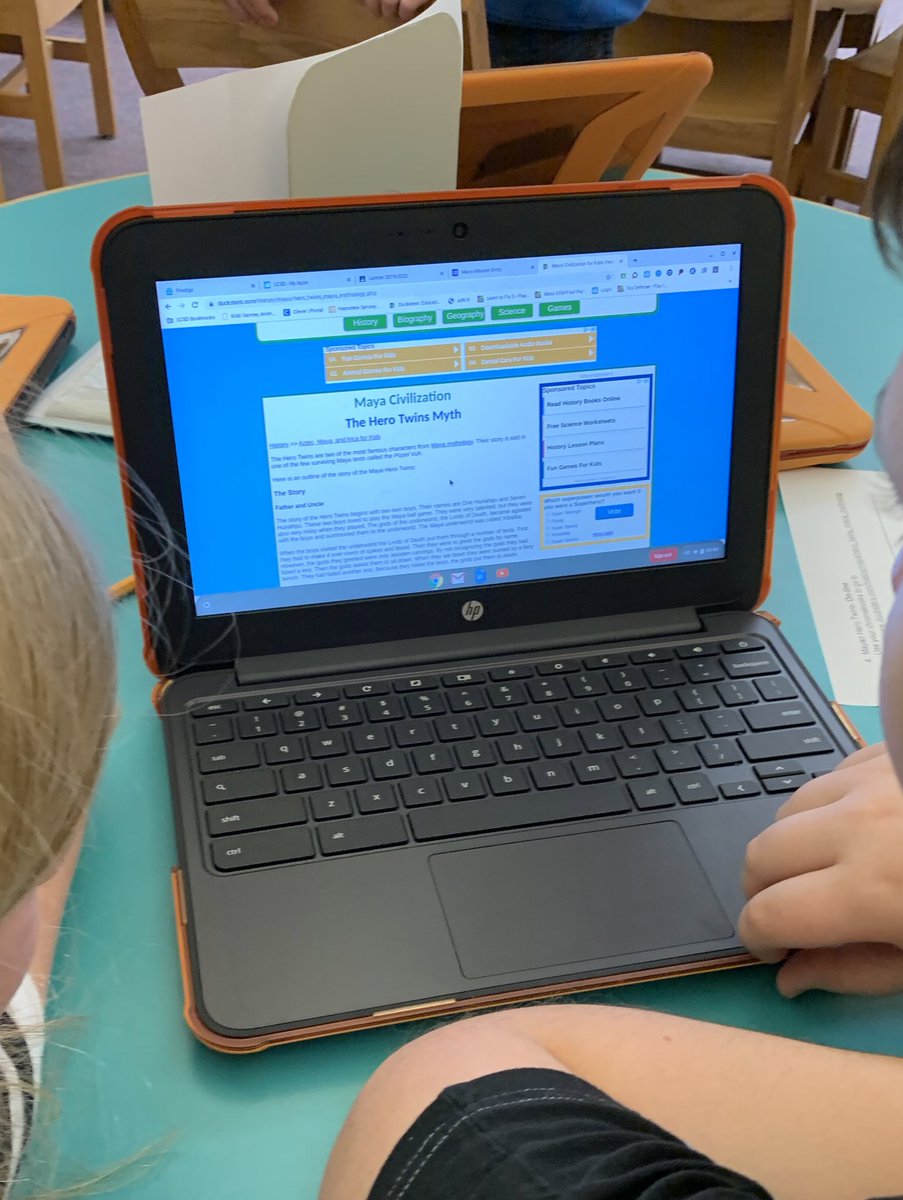 plsweeney1's tweet photo. My 5th grade #WFEReaders first go at trying to use databases, websites, books and hands-on activities to learn about Mayans. Introduced the SOAR #gamemyclass piece. https://t.co/TejxMLCaOL