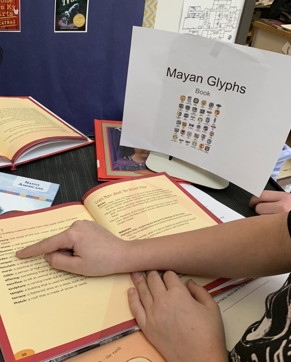 plsweeney1's tweet photo. My 5th grade #WFEReaders first go at trying to use databases, websites, books and hands-on activities to learn about Mayans. Introduced the SOAR #gamemyclass piece. https://t.co/TejxMLCaOL