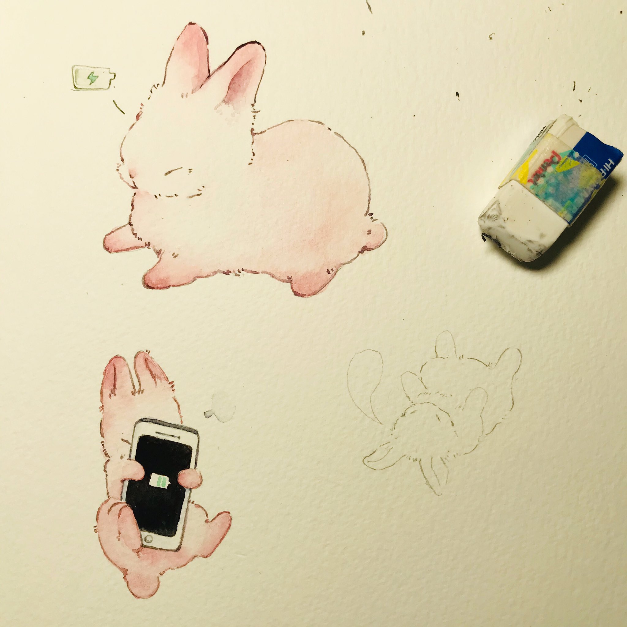 ササクラ Ar Twitter Wi Fi ちゃん Wi Fi 大好き イラスト 絵 絵描き 癒し かわいい うさぎ メーとスズメの友達 T Co Zwkcazlh1p Twitter