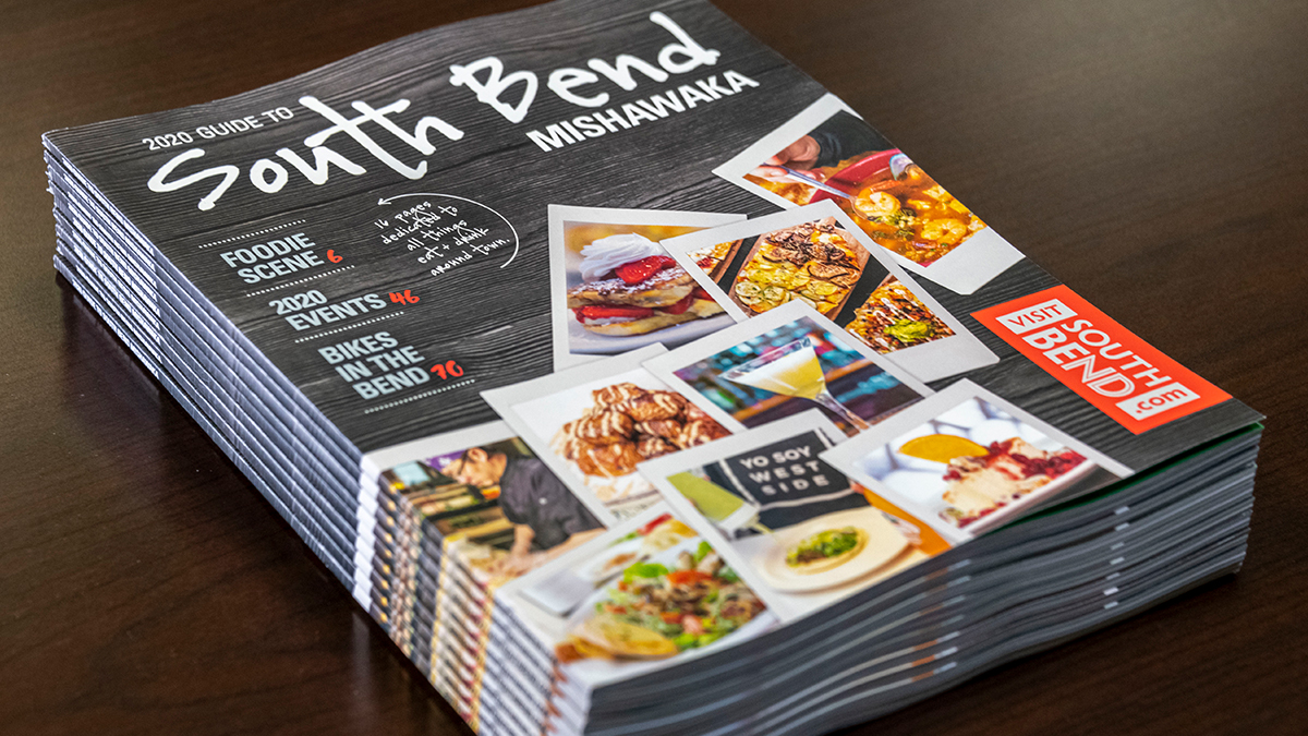 visitsouthbend's tweet photo. All the info you need to plan a trip to The Bend is in the 2020 Guide to South Bend Mishawaka, including a 1⃣6⃣-page special section on our foodie scene. Request your FREE guide now. 

➡️ https://t.co/00ZRnmkQbd

#OnlyinTheBend https://t.co/ZHgjJlNLMa