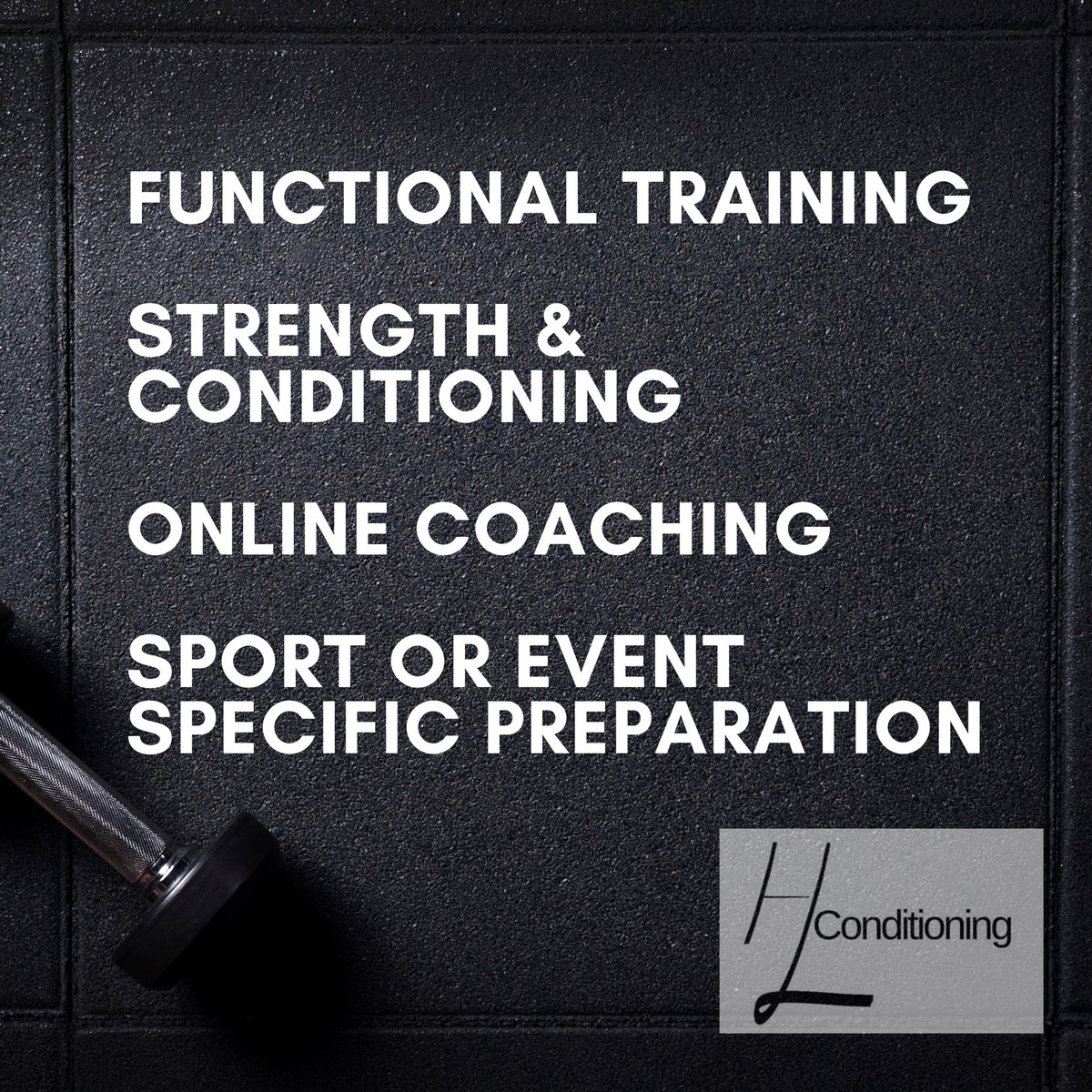 Contact <a href="/hlconditioning/">hlconditioning</a> if you are interested in

⚫️ Functional Training
⚫️ Strength &amp; Conditioning 
⚫️ Online Coaching
⚫️ Sport or Event Specific Preparation

Are you ready to get healthy and fit? 🤸🏼‍♂️🏃🏼‍♂️

JOIN NOW!