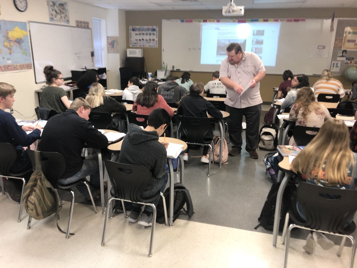 SeguinHSTx's tweet photo. 🗺 Pre-AP World Geography students @SeguinHSTx in Mr. Toliver’s class write learning assessment questions for each other over European history & geography today. #MatadorLearning https://t.co/eHkjcEALvr