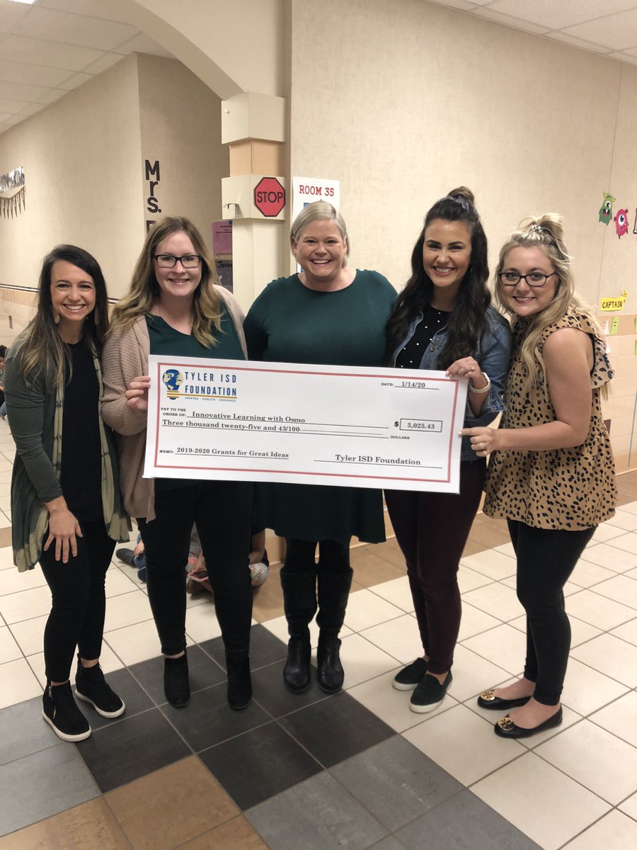 BSShelby's tweet image. Grant patrol surprising @jacktylerisd educators with funds for innovation with Osmos! Thank you @TISDFoundation