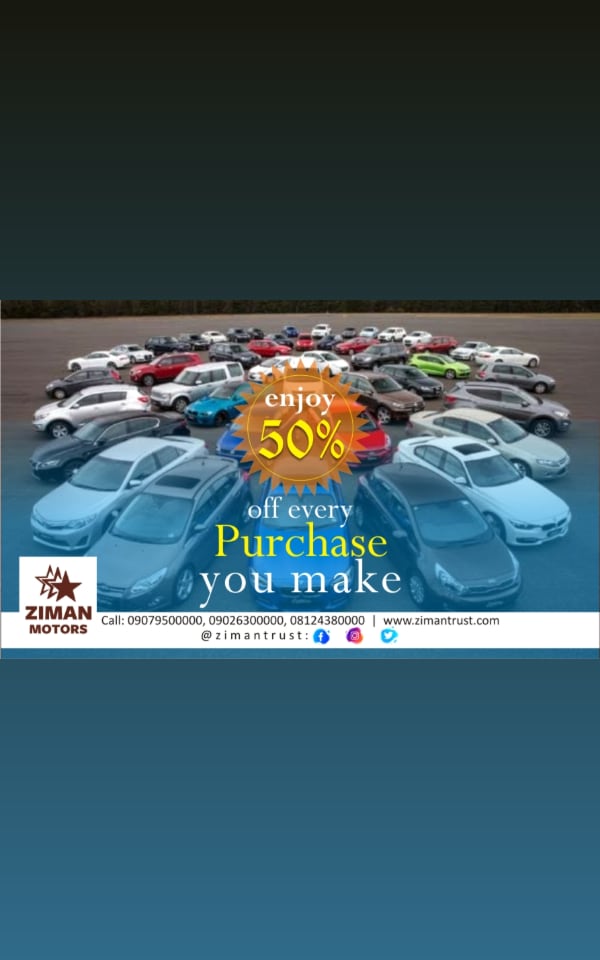 zimantrust's tweet photo. Enjoy 50% off while promo last 👍🏻
📞09026300000/08124380000 for more info

#zimantrust #zimanmotors #cars 
#automobile #TuesdayThoughts #tuesdayvibes #Nigeria https://t.co/VG5bGFToj3