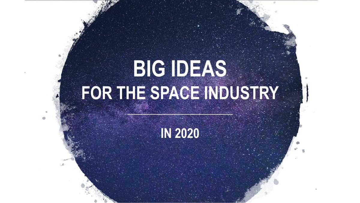 Where will the space industry be in 12 months time? What will 2020 bring for businesses around the world? What are the Big Ideas driving the sector? Here's our take: blog.satsearch.co/2020-01-14-big….

#space #newspace #satsearch #2020 #bigideas2020