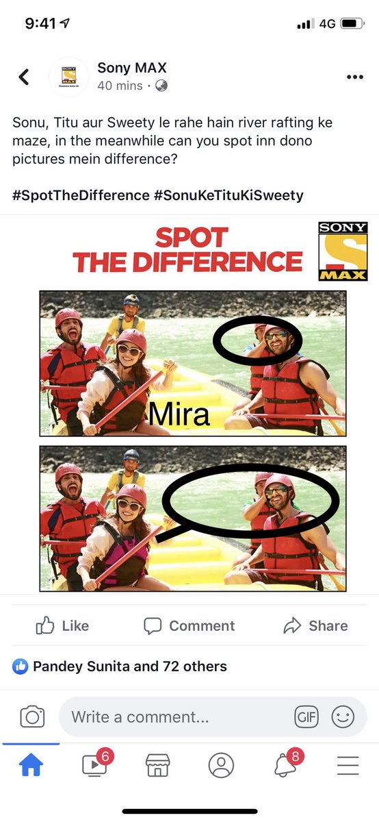 daddysgrl_mira's tweet photo. @SonyMAX #SpotTheDiffrence #SonuKeTitukiSweety

The man behind kartik up side pic his t shirt is blue and down side pic t shirt is green

Sony MAX  @tanya_motwani @HelpingHearty @BhavikaRajaswan @Anitanegidubey @PritiNivoriya @Kaushik58414449 https://t.co/I12uxPYTac