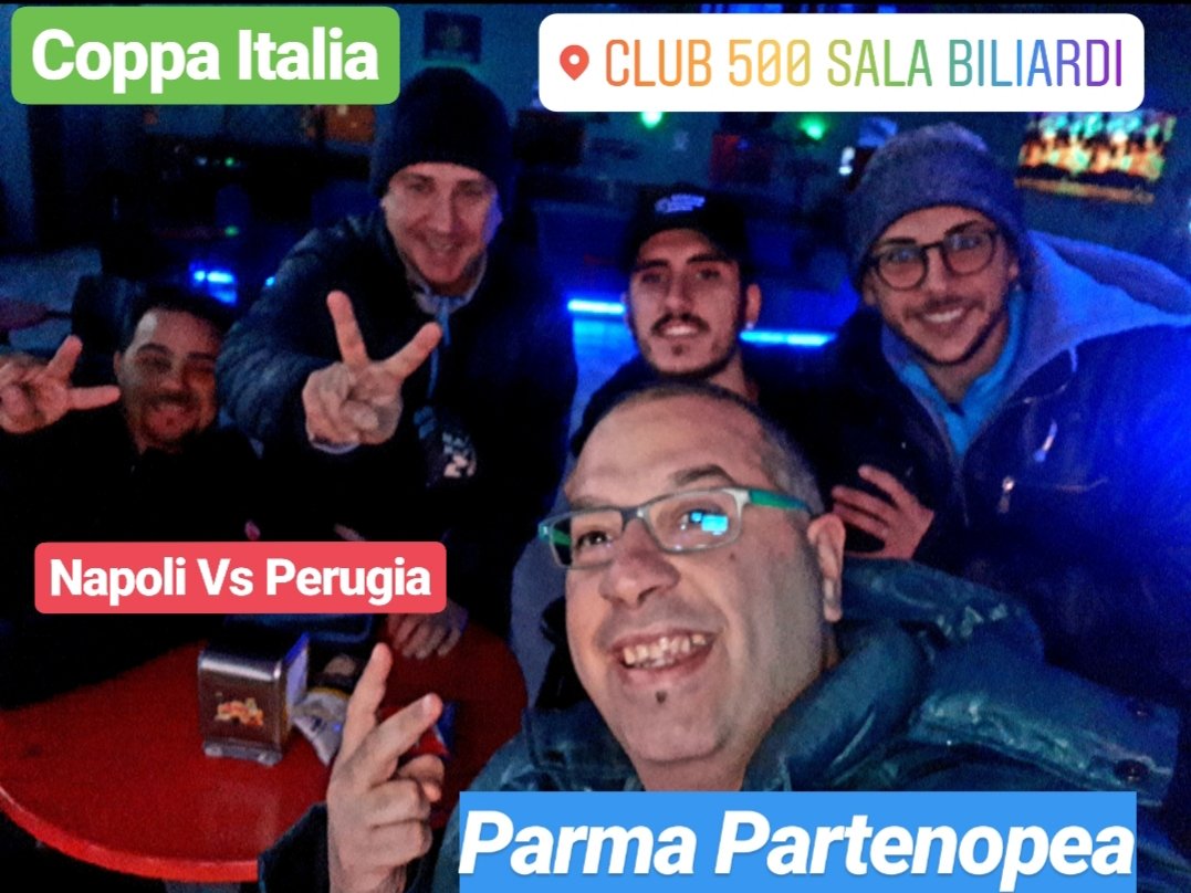 ParmaPartenopea's tweet photo. #CoppaItaliaTim #SSCNapoliVsACPerugia #Club500Parma #ParmaPartenopea #PotevavoStareACasa #EInveceNo #EGià #SiamoFattiCosì https://t.co/8eASqVMNq8