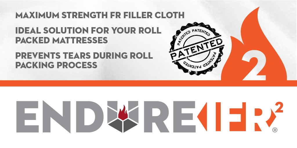 Textiles_USA's tweet photo. Precision Textiles ENDURE FR SERIES 2:
- Maximum strength FR filler cloth
- Ideal solution for your roll packed mattresses
- Prevents tears during roll packing process

[Your mattress deserves the best - wrap it in a Precision FR Solution]

#precisiontextiles #slumbershield https://t.co/QPKE54chdr