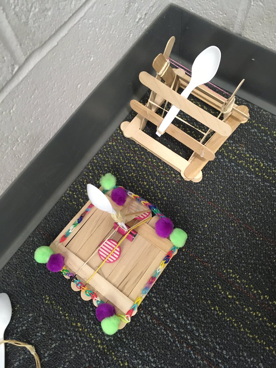 MissDemfromSTEM's tweet photo. Grade 8 GAP is constructing catapults using various materials. Some Medieval Catapults as well 👍🏻@demfromstem @CWCGCMS https://t.co/a1V7O69oY6