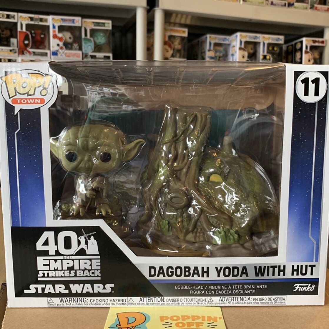 dagobah yoda with hut pop