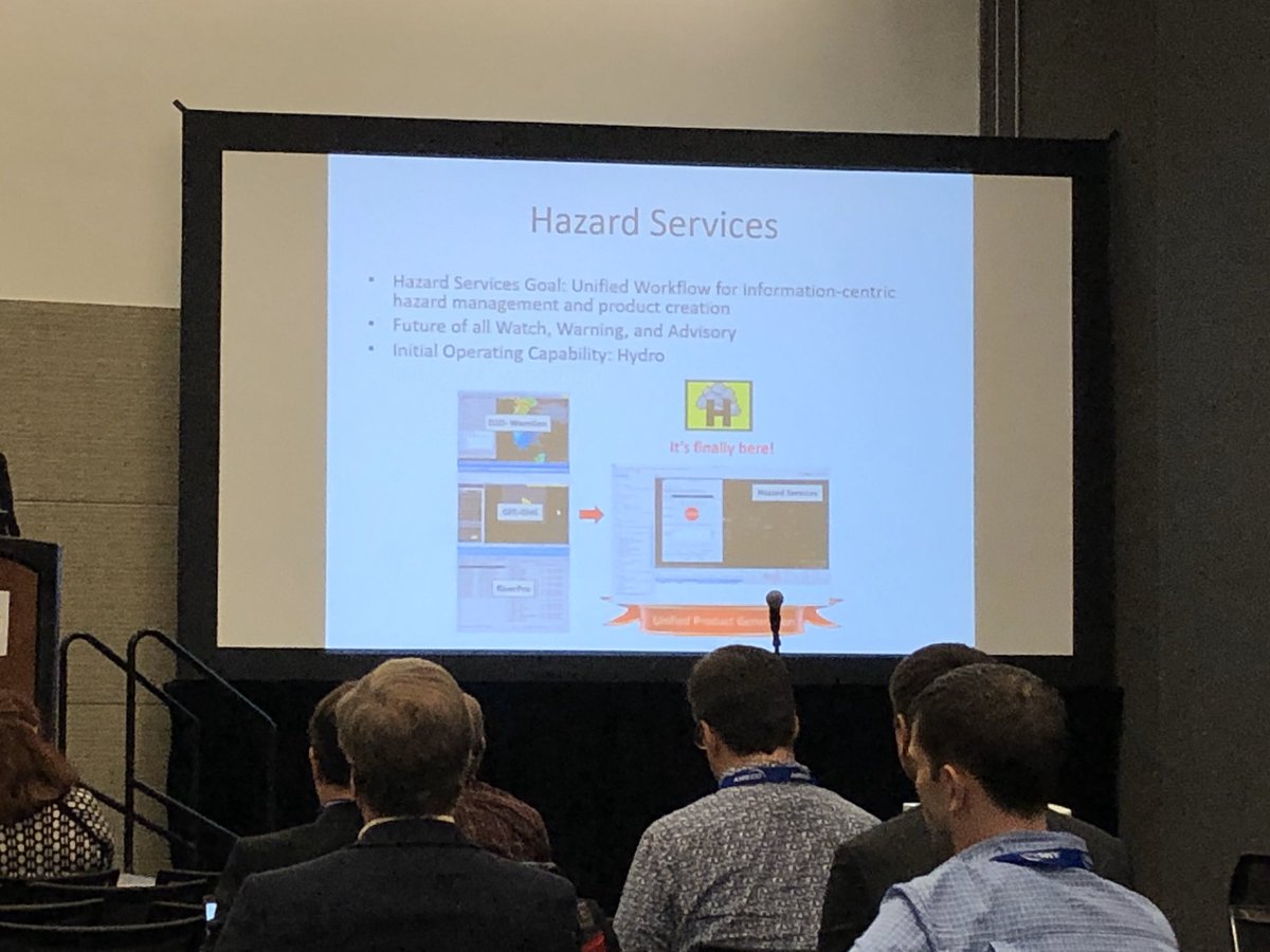CIWRO_'s tweet photo. Eric Jacobsen spoke on the importance of @NWS forecaster residence training workshops. He said the Hazard Services Lab at NWS WDTD has proven to be beneficial for establishing new knowledge base.
#AMS2020 #AMS100 #CIMMS https://t.co/6LSlcfAtB8