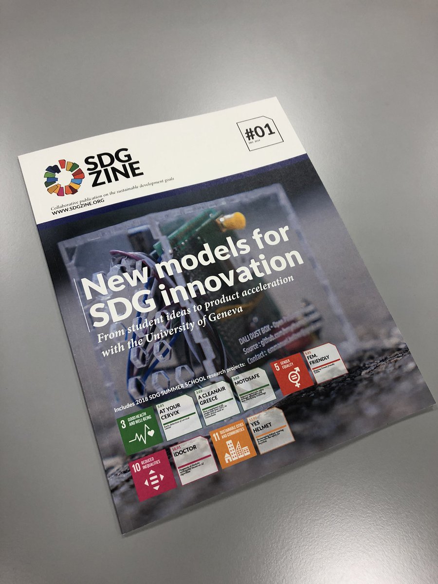 The first #sdgzine is nearly out with a bunch of SDG Innovations by our students. Featuring <a href="/LogAirCH/">LogAir</a> on the front page. Thank you <a href="/addictlab/">addictlab</a> <a href="/JanVanMol/">Jan Van Mol</a>