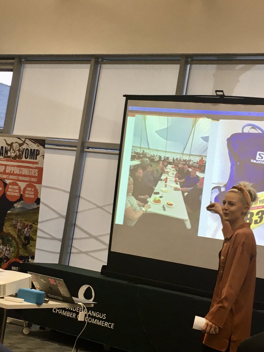 jennie_patt's tweet photo. “Why would anyone want to do this ? Seriously ! “ @caz_apsey from #Oracle and @andy_garthwaite delivered an awesome set of reasons why 👊 at todays @DundeeandAngus Business Breakfast to help launch #Yomp2020  https://t.co/TZwixizEIo https://t.co/epSigle9rG
