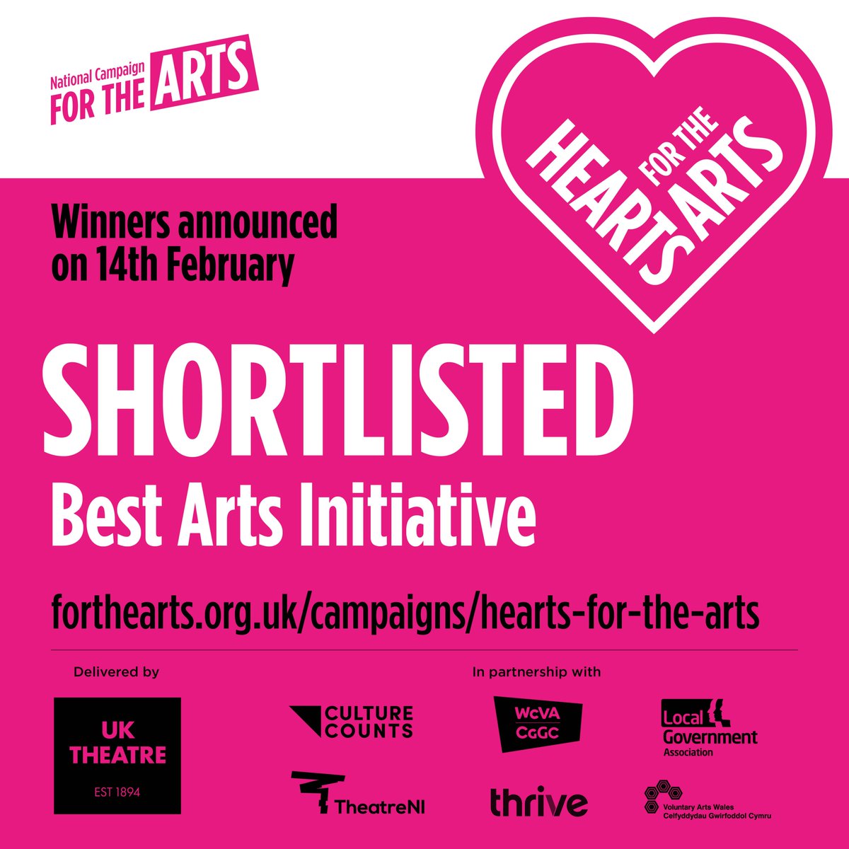 imaginewirral's tweet photo. 📢 BREAKING NEWS 📢 

Our #Wirral2019 Borough of Culture Year has been shortlisted for Best Arts Initiative at the 2020 @weareforthearts #HeartsForTheArts Awards 🎉🥳👏 

Huge thank you to our partners and supporters! 

Find out more about our nomination 👉https://t.co/bKPEGeKUGl https://t.co/jfkGwmaHhG