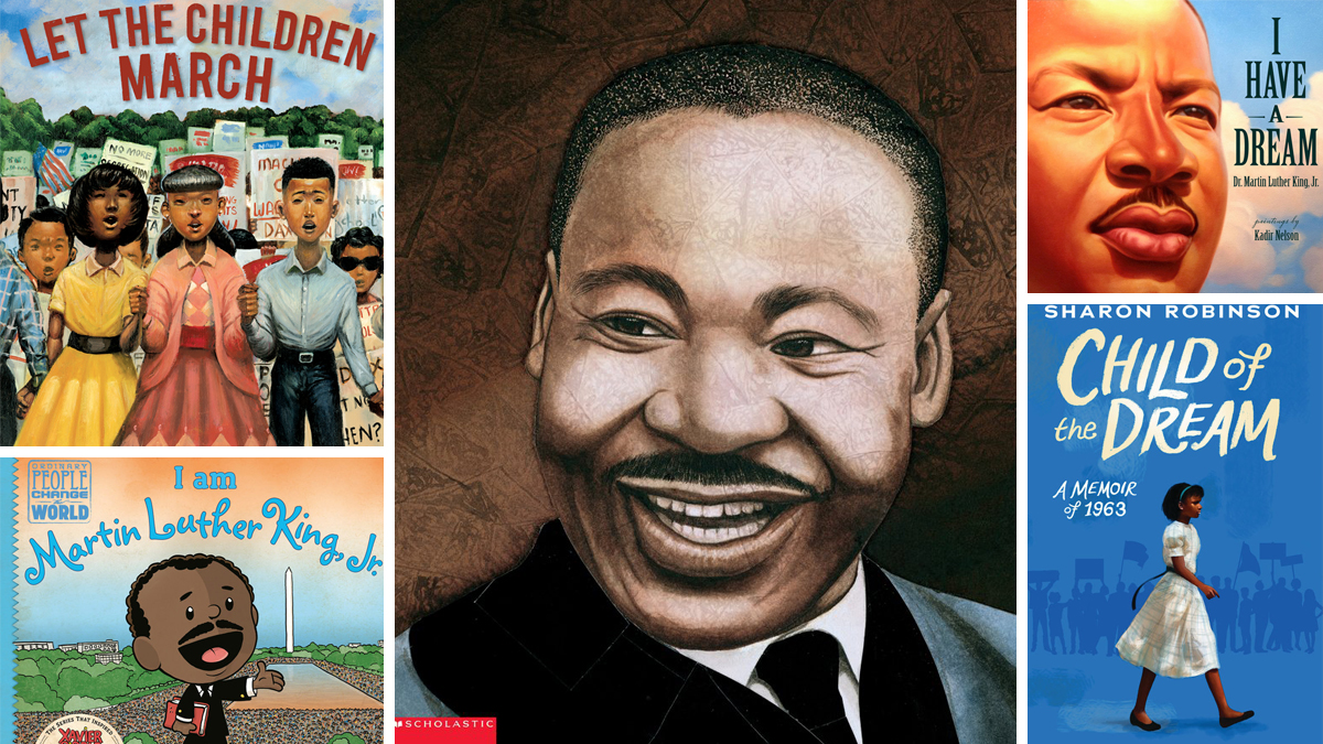 OCPLCentral's tweet photo. We have so many books in KidSpace that celebrate #MartinLutherKingJr's legacy! Browse our collection of children's books 📚➡️ https://t.co/i1ibFQJ9kr https://t.co/J3jDx1AffF