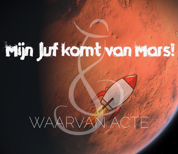Kan jouw klas “Hypertubifixcompressiedetonator” zeggen? Check dan zeker de leesversie van de intergalactische #eindmusical ‘Mijn juf komt van Mars’ op waarvanacte.nl/musicals #groep8 #afscheidsmusical #juf #meester #space #mars #musical