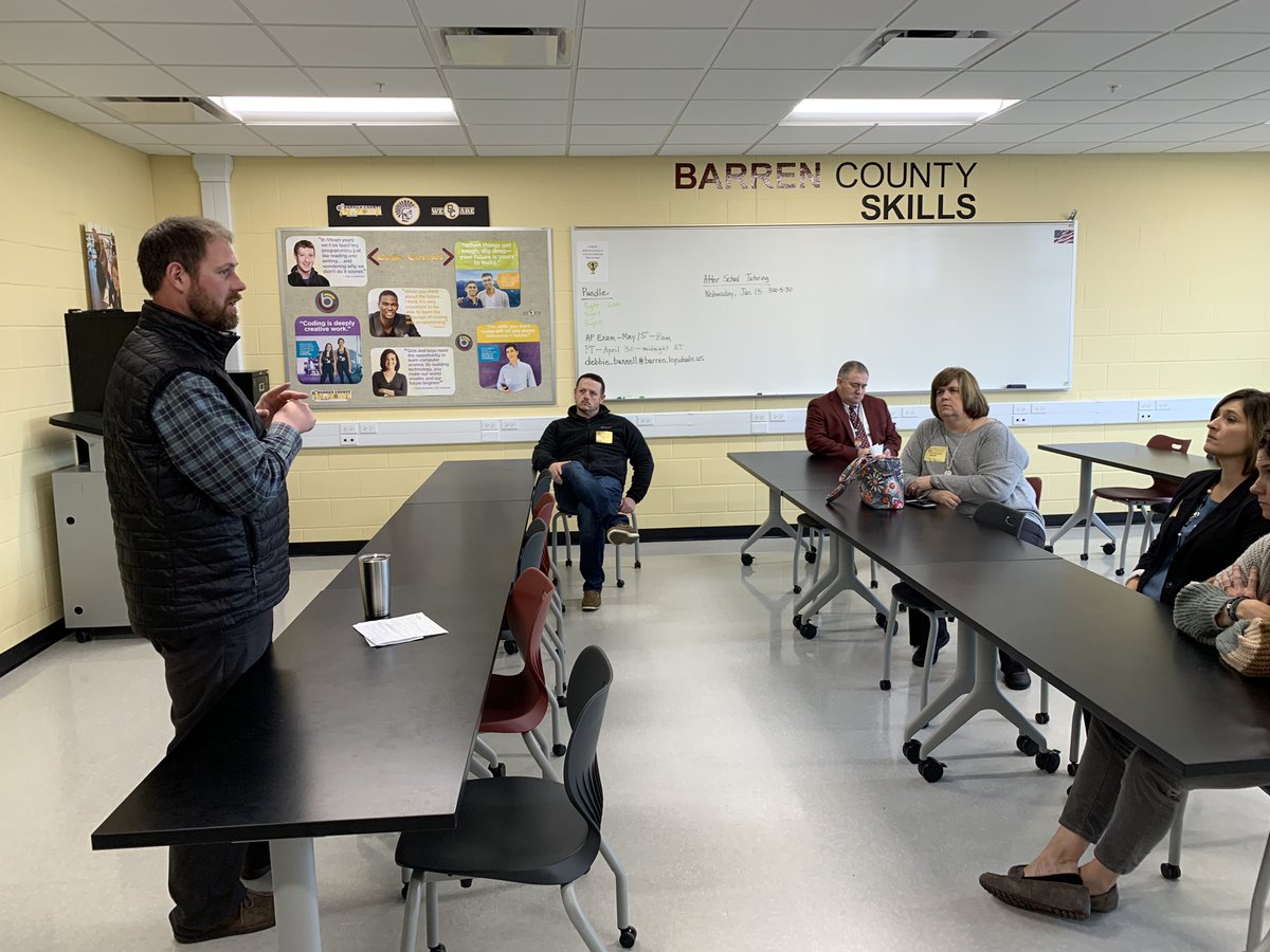 BCHS and <a href="/BarrenCountyATC/">Barren County ATC</a> were proud to host Calloway County Schools today, showcasing the innovative opportunities available at BC!  Proud of our students, teachers and community partners who collaborate to make these pathways and projects possible!