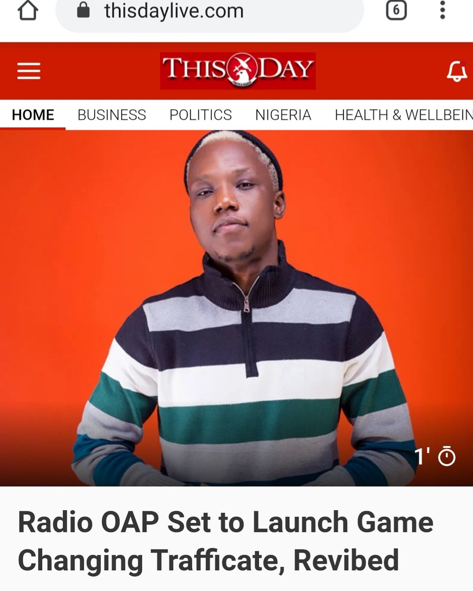 iam_RealSkillz's tweet photo. #ThisDayNewsPost #Trafficate #Revibed You're gonna fall in love with these two amazing projects 🤗😚⏳⏳
Thank you @THISDAYLIVE 🙏🏾❤
LINK: https://t.co/5ZoeRamCJX https://t.co/gxjSwlAL0X