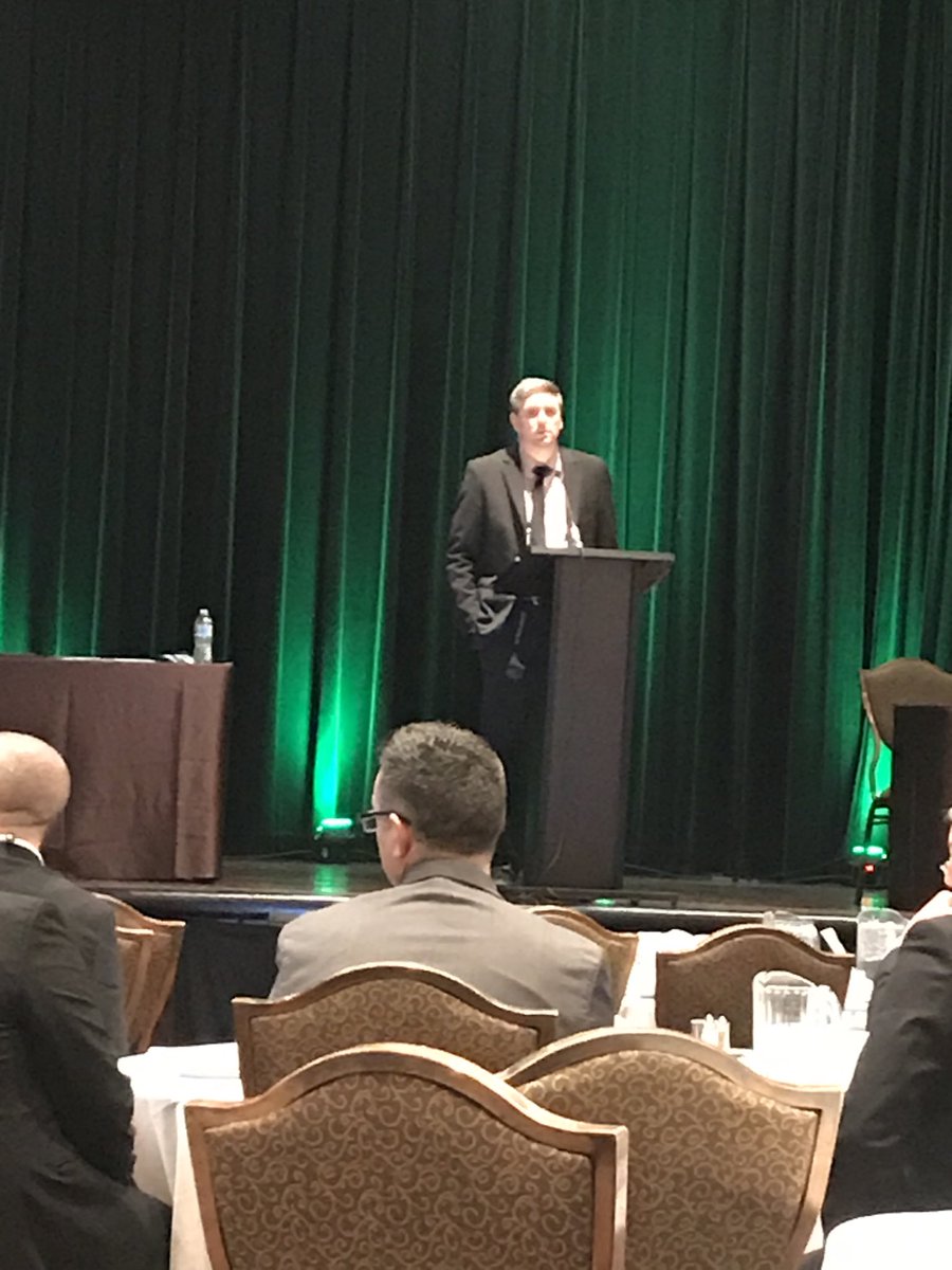 ⁦<a href="/JJBenelli/">Jesse Benelli</a>⁩ providing updates on funding to OTRF and ⁦@BayerGolfCA⁩ greeting and update on new innovation #bestinclass #nobodydoeswhatwedo