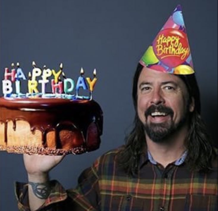 Happy 51st birthday to rock legend and front man, David Grohl! 