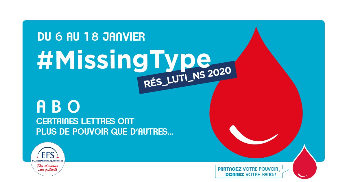 regiongrandest's tweet image. La Région #GrandEst se mobilise aux cotés de @EFS_dondesang  N'hésitez plus, donnez pour que ces lettres 🅰️🅱️🅾️ ne viennent plus à manquer ! #MissingTypes
Trouver un lieu de collecte 👉 dondesang.efs.sante.fr/trouver-une-co…