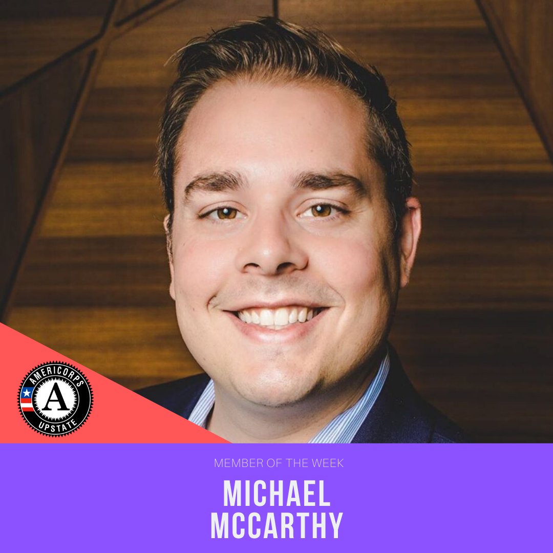 Michael McCarthy is our member of the week this week. With a golden voice and heart, he serves his community diligently at Greer Relief. Whether he's helping his Greer neighbors receive assistance, or teaching financial literacy classes, Michael does everything with a smile!
