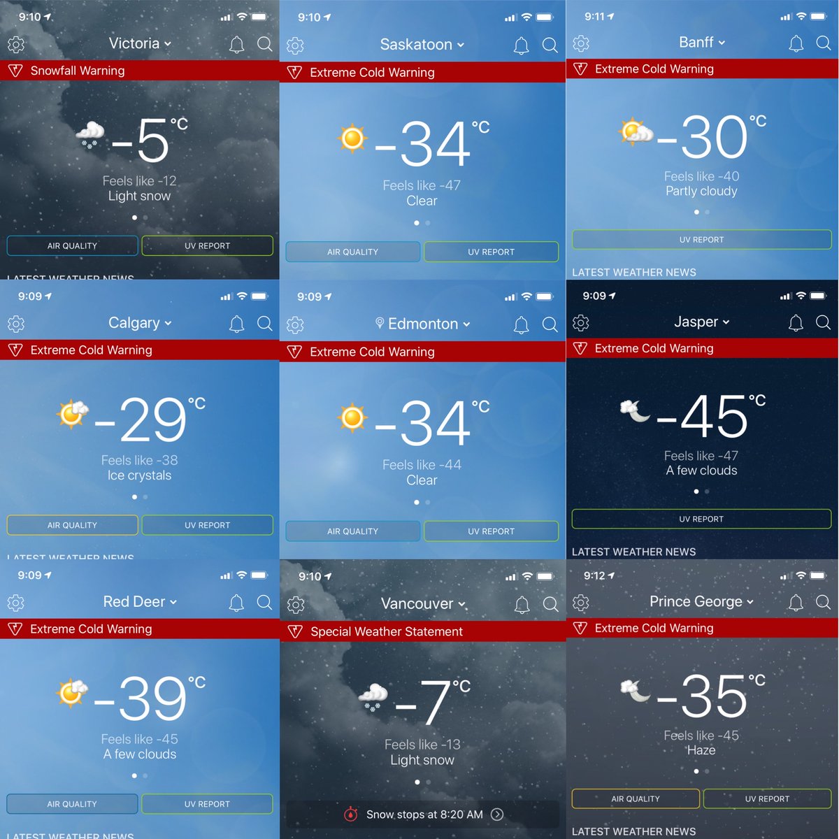 ⚠️PRO-TIP⚠️ A reminder to all of our fabulous producers...January is a really bad time to visit Western Canada..🥶🤯❄️