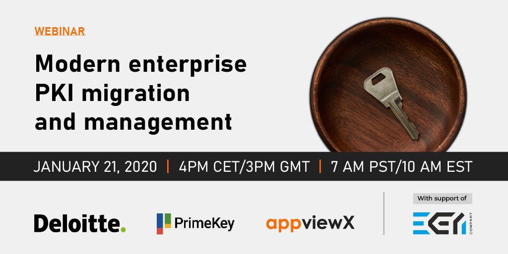 Webinar - Modern Enterprise PKI migration and management