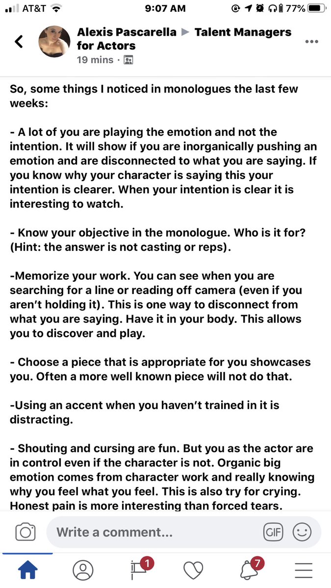 SmartHeadshots's tweet photo. Some great tips for actors here! Credit to Alexis Pascarella for the advice. #actors #actorslife https://t.co/uHue2yn4po
