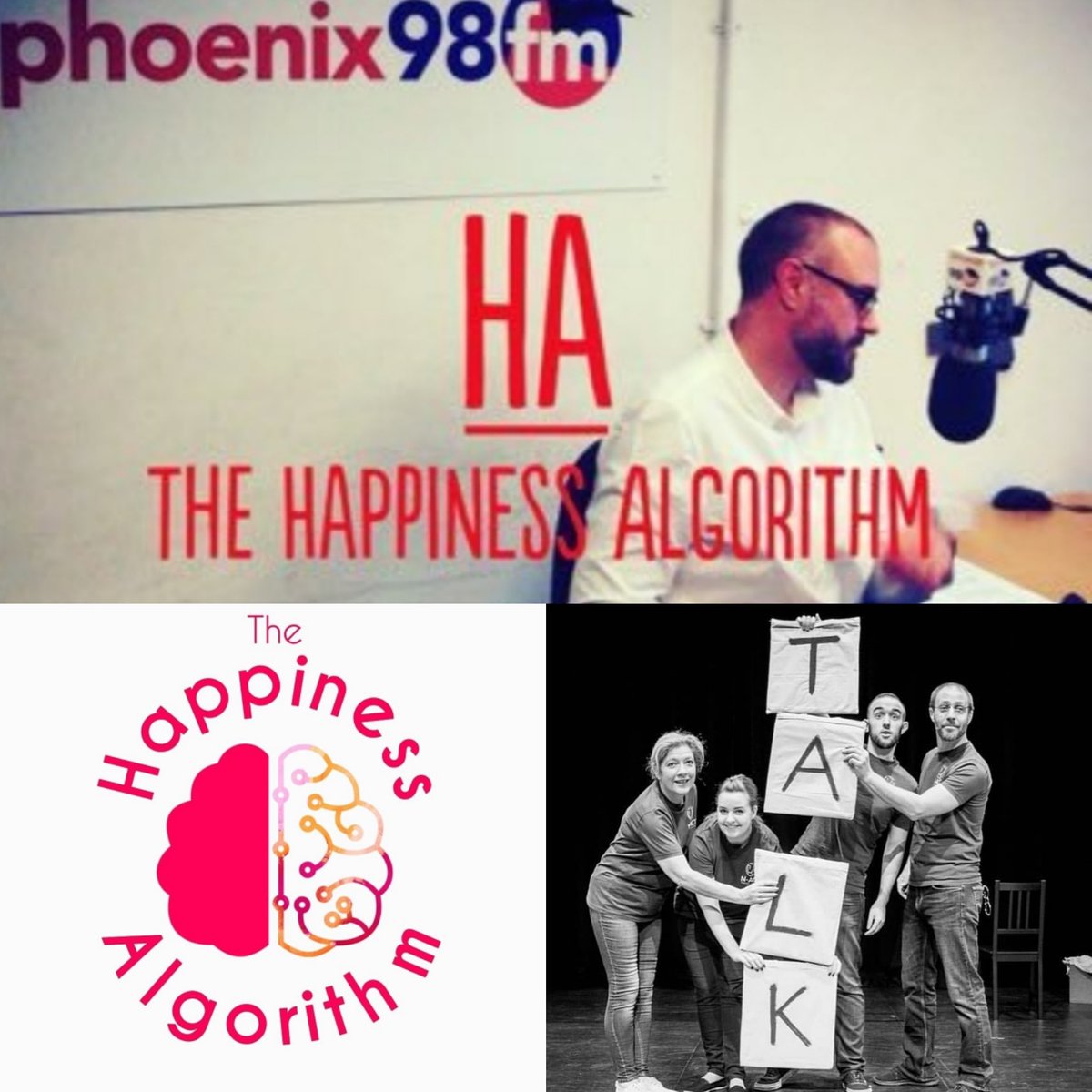 Looking forward to talking to <a href="/roast_james/">james roast</a>
Tomorrow (Wednesday) 1-3pm on #happinessalgorithum <a href="/phoenixfm/">Phoenix FM (we're on 🦋)</a>
All about 
<a href="/NActTheatre/">N-Act Theatre Company</a> #MentalhealthAwareness show INVISIBLE, emotional wellbeing and what the secret is to a #happy balanced life.

N-acttheatre.co.uk