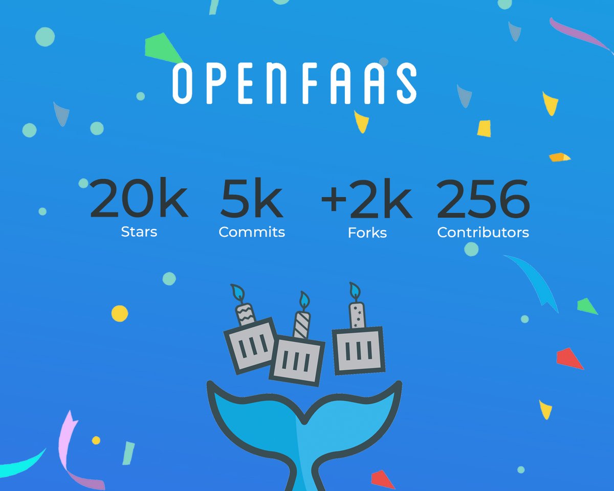 OpenFaaS 3rd Birthday Celebrations

As we celebrate the 3rd OpenFaaS Birthday, I look back over the past three years and towards a 2020 vision

with <a href="/justincormack/">Justin Cormack</a> <a href="/Rancher_Labs/">Rancher</a> <a href="/packethost/">Packet Host is now Equinix Metal</a> <a href="/dockercon/">DockerCon</a> <a href="/CloudNativeFdn/">CNCF</a> <a href="/CivoCloud/">Civo</a> and many more

openfaas.com/blog/birthday-…