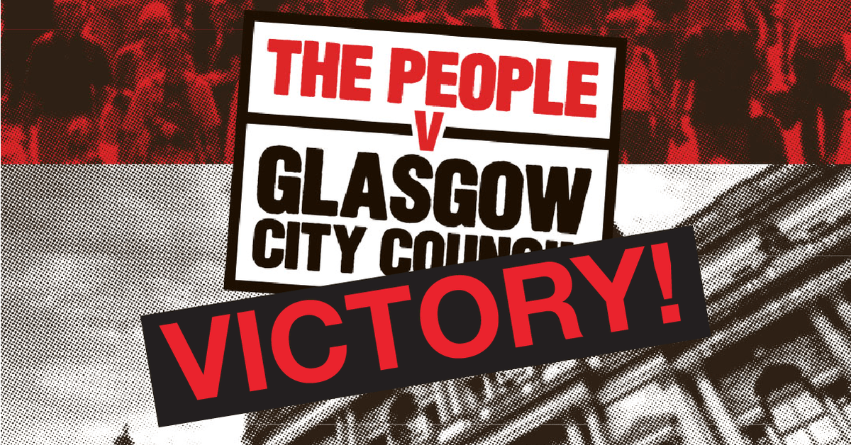 People_v_GCC's tweet photo. Victory! The Housing Regulator's 11th-hour investigation into Glasgow’s homeless services means we won't have to resort to court action.  It’s a victory for all who supported us to stop the council ignoring this massive injustice. #standupforjustice  https://t.co/6wkIf57YY2 https://t.co/bWuuJniI4W
