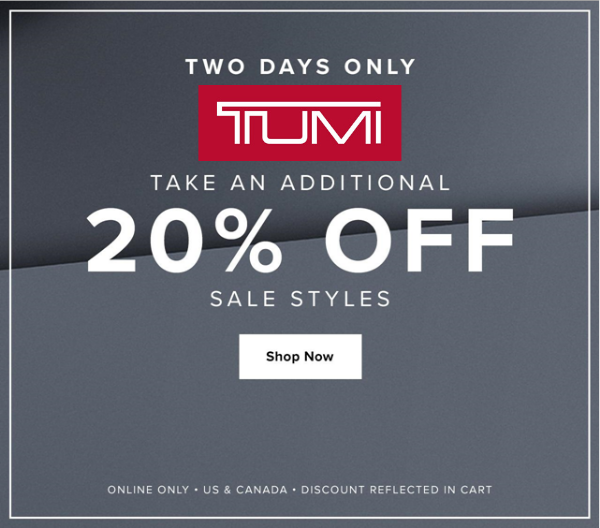 LuggagePros's tweet photo. Tumi sale ends today! Extra 20% off sale items! Shop now at https://t.co/cfkIOrWZgq https://t.co/CfsctwrC9D