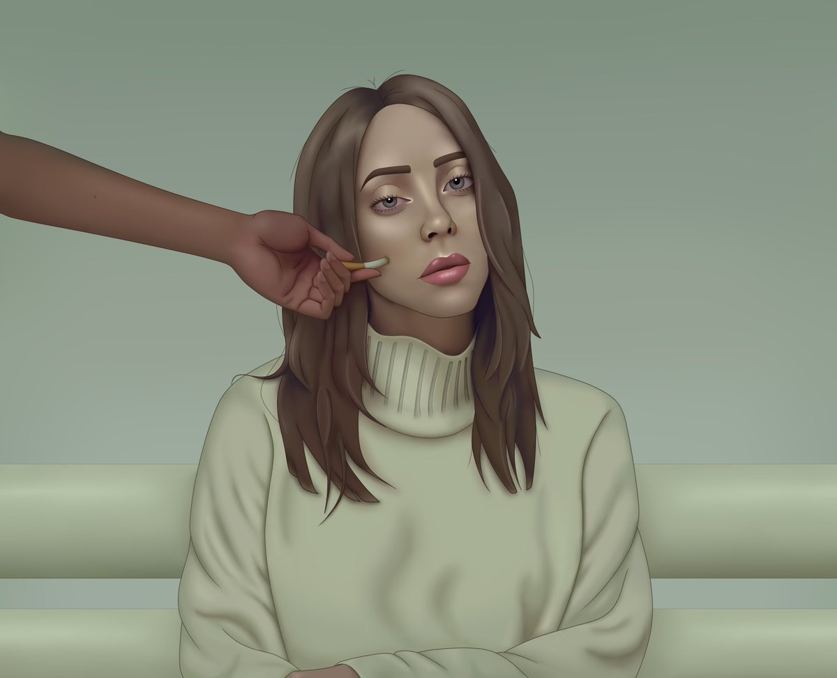 I'm in their second hand smoke
Still just drinking canned coke
I don't need a xanny to feel better 🚬
.
I've been working on this one since last year, but I'm quite happy with how it turned out.
.
#billieeilish #billieeilishfanart #fanart #xanny #whenweallfallasleepwheredowego