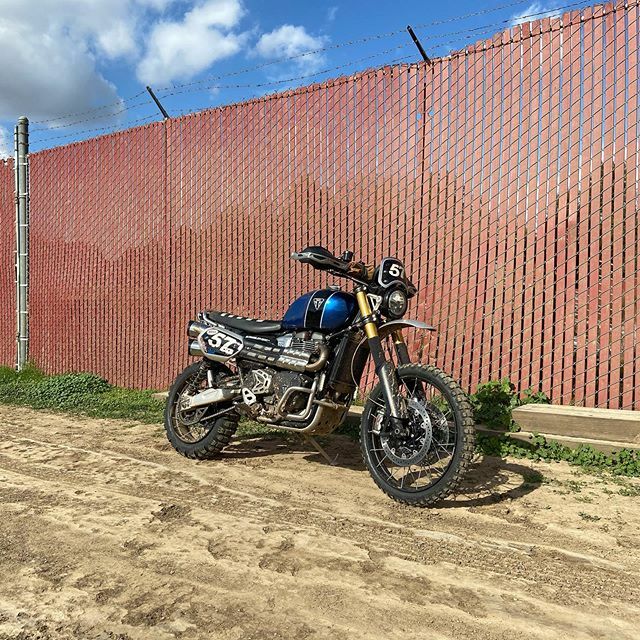 That stance though...💯 @officialtriumph @triumphamerica #triumphmotorcycles #fortheride #triumphofficial #scrambler1200xe #triumphamerica