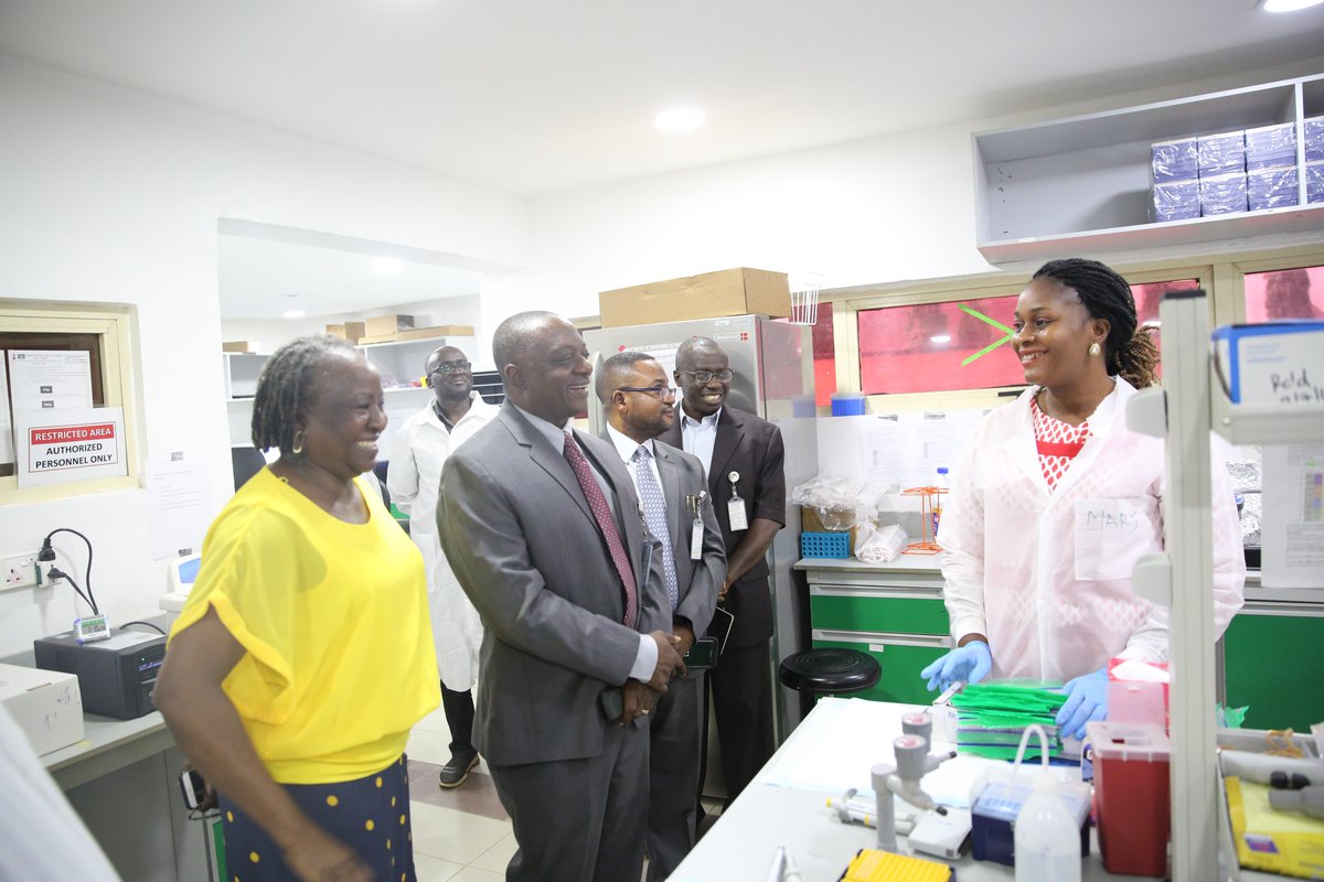 IHVNigeria's tweet photo. At the @NCDCgov multiplex laboratory, which we manage supported with funding from @CDCgov, 36 highly sensitive &amp;specific tests are run simultaneously to provide data on diseases such as rubella, measles, malaria, cholera. #FirstinNigeria https://t.co/WClveU2sGu
